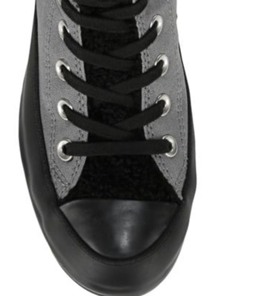 Converse, Sherpa lined, Lugged gray high top lined sneaker boots - Picture 7 of 8